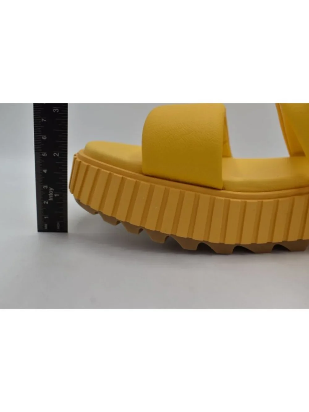 Sorel Womens Size 9 ONA Streetworks Yellow Ray Platform Slide Sandals Shoes‎